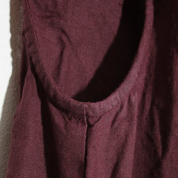 notPERFECTLINEN 100% Linen Tank Mini Dress V-Neck Sleeveless Size XS - Picture 9 of 12